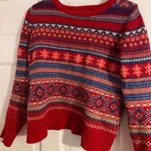 Holiday sweater with fun print